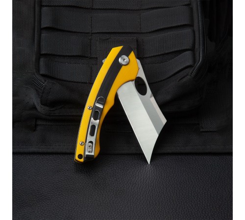 Нож Bestech Skirmish сталь D2, рукоять G10 черно-желтая