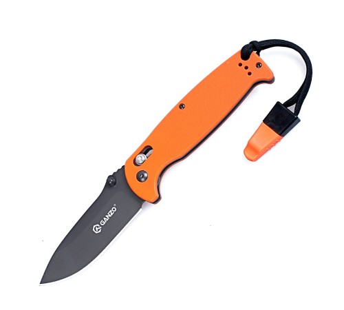 Нож Ganzo G7413-WS оранжевый, G7413-OR-WS