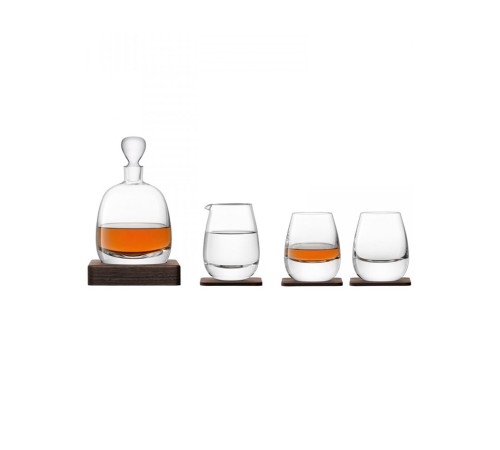 Набор для виски с деревянными подставками Lsa International Islay Whisky