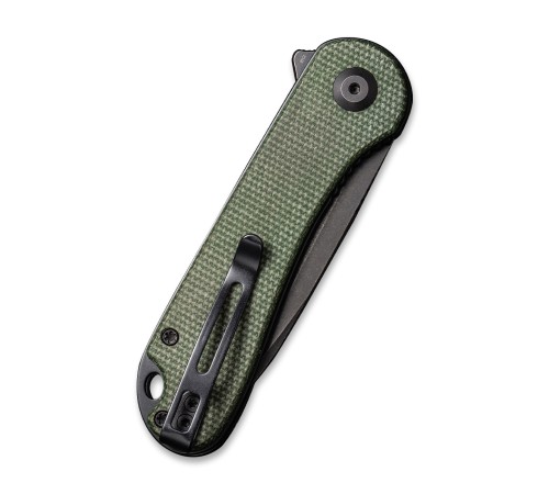 Складной нож CIVIVI Elementum D2 Steel Black Stonewashed Handle Green Micarta
