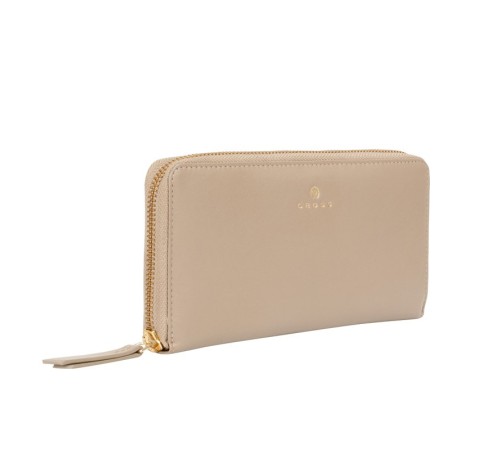 Кошелёк Cross Monaco Taupe, кожа наппа, гладкая, цвет бежевый, 19,5 x 10,2 x 2 см