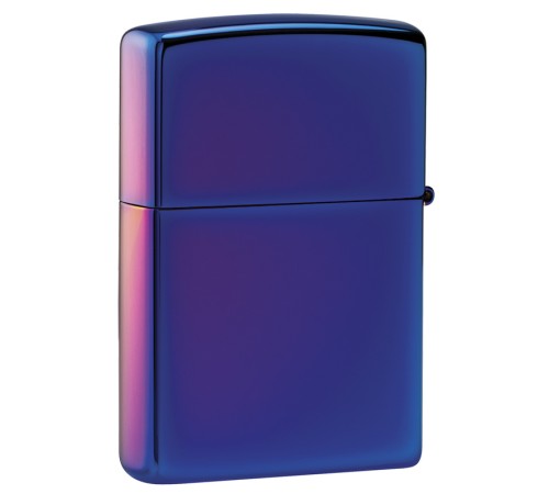 Зажигалка ZIPPO Classic с покрытием High Polish Indigo, латунь/сталь, синяя, глянцевая, 38x13x57 мм