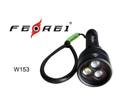 Фонарь для дайвинга Ferei W153 1хCREE XM-L (Cool White) 2xCREE XP-E (Red)