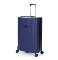 Чемодан TORBER Onego, синий, ABS-пластик, 79,5 х 51 х 29 см, 103 л