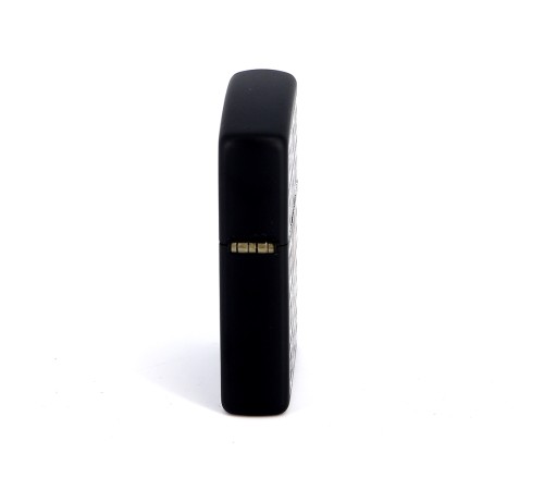 Зажигалка ZIPPO Classic с покрытием Black Matte, латунь/сталь, чёрная, матовая, 36x12x56 мм