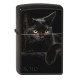 Зажигалка ZIPPO Чёрная кошка, с покрытием Black Matte, латунь/сталь, чёрная, матовая, 38x13x57 мм