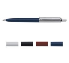 Шариковая ручка Hauser Half Metal, металл+пластик, в дисплее