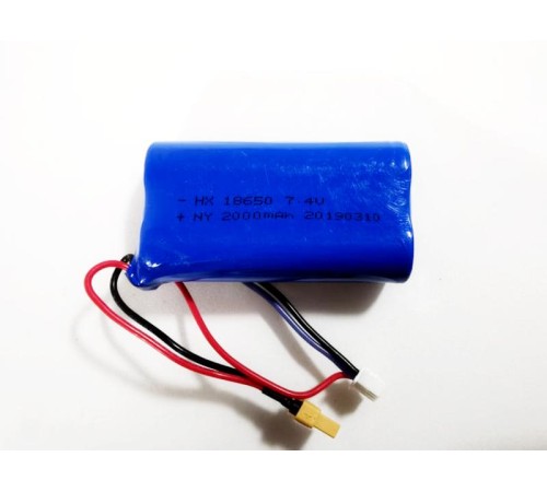 Аккумулятор Li-Po 2000mAh, 7.4V JST для Huina 1580, 1583