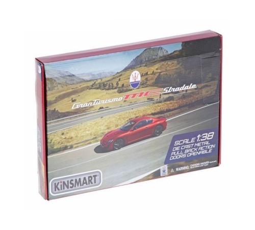 Машина Kinsmart 1:38 Maserati GranTurismo MC Stradale инерция (1/12шт.) б/к