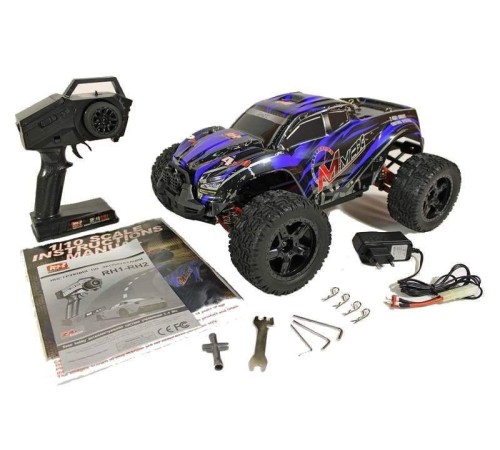 Радиоуправляемый монстр Remo Hobby MMAX Brushless UPGRADE (синий) 4WD 2.4G 1/10 RTR