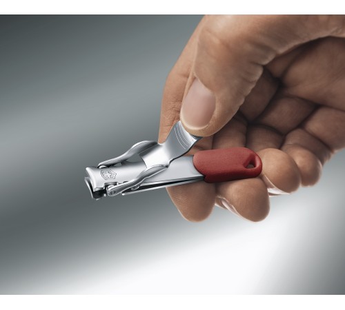 Книпсер VICTORINOX с отверстием для шнурка, сталь, красный, в блистере