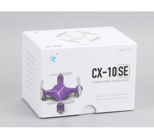 Р/У квадрокоптер Cheerson CX-10SE Mini RTF 2.4G (розовый)