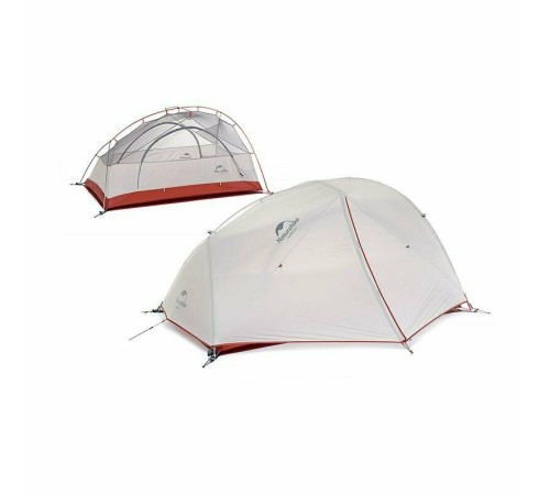 Палатка  Naturehike Star-river 2 NH17T012-T двухместная сверхлегкая с ковриком, серо-черная, 6927595716489