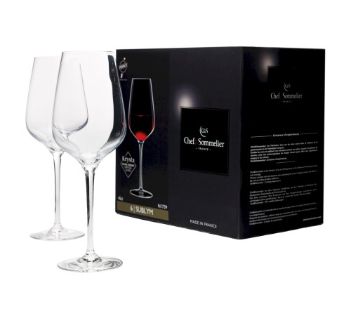 Бокалы для вина Chef&Sommelier Sublym 450 мл. / 6 шт. в п/у.