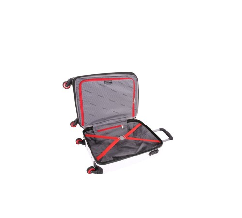 Чемодан SWISSGEAR TYLER, белый, АБС-пластик, 35 x 25 x 55 см, 37 л