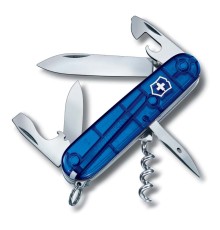 Нож перочинный VICTORINOX Spartan, 91 мм, 12 функций, полупрозрачный синий