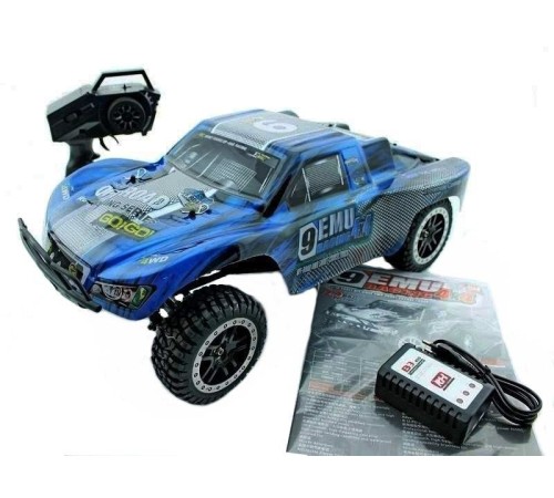 Радиоуправляемый шорт-корс Remo Hobby 9EMU TWINS MOTOR (синий) 4WD 2.4G 1/8 RTR