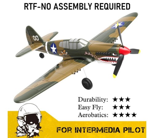 Радиоуправляемый самолет Volantex RC P40 Warhawk 400мм 2.4G 4ch LiPo RTF with Gyro