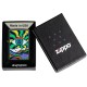 Зажигалка ZIPPO Black Light Eye с покрытием Black Matte, латунь/сталь, чёрная, матовая, 38x13x57 мм