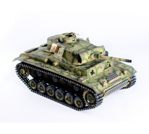 Р/У танк Taigen 1/16 Panzerkampfwagen III (Германия) дым, свет V3 2.4G RTR камуфляж