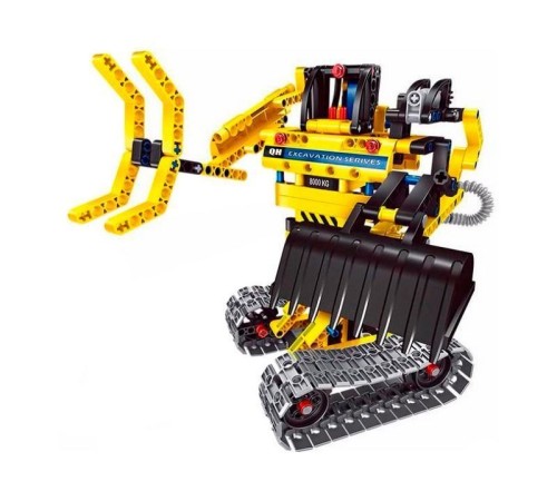 Конструктор Qihui Mechanical Master 2 в 1 Экскаватор и Робот (342 детали)
