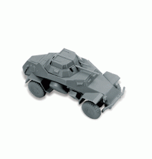 Сборная модель ZVEZDA Немецкий легкий бронеавтомобиль Sd.kfz 222, 1/100
