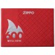 Зажигалка ZIPPO 600 Million с покрытием High Polish Chrome, латунь/сталь, серебристая, 38x13x57 мм