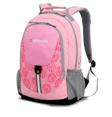 Рюкзак WENGER, розовый/серый, полиэстер 600D, 32х14х45 см, 20 л