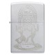 Зажигалка ZIPPO Vintage Dance с покрытием Satin Chrome, латунь/сталь, серебристая, 38x13x57 мм