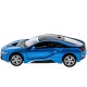Машина Kinsmart BMW i8 инерция (1/12шт.) 1:36 б/к