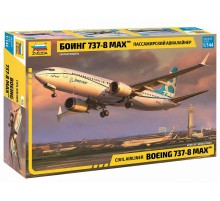 Сборная модель ZVEZDA Пассажирский авиалайнер Боинг 737-8 MAX, 1/144
