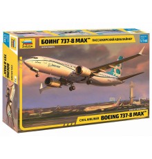Сборная модель ZVEZDA Пассажирский авиалайнер Боинг 737-8 MAX, 1/144