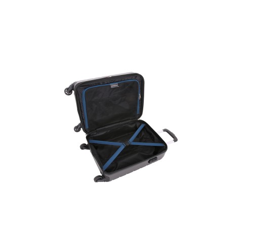 Чемодан SWISSGEAR ALVERSTONE, серый, АБС-пластик, 35 x 25 x 55 см, 37 л