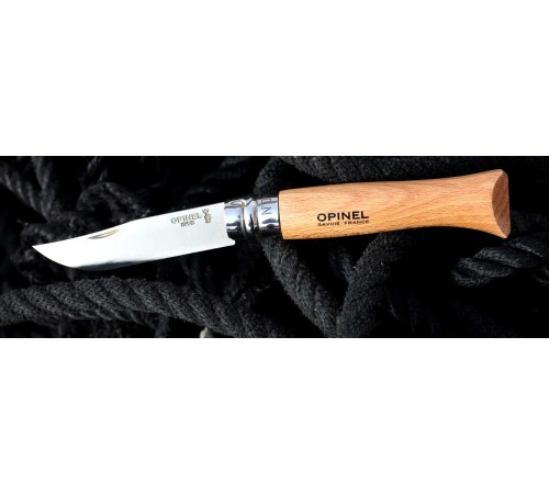 Набор Opinel в деревянной коробке с крышкой из 10 ножей разных размеров из нержав стали, 001311