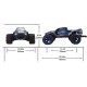 Радиоуправляемый монстр Remo Hobby Dinosaurs Master Brushless UPGRADE (красный) 4WD 2.4G 1/8 RTR