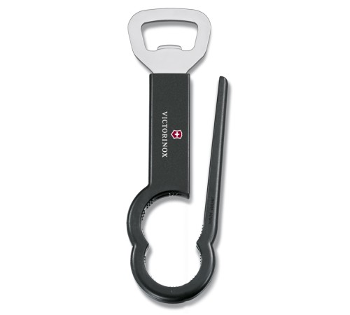 Открывалка для бутылок VICTORINOX Pet, сталь/пластик, чёрная