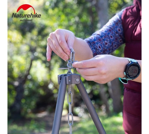 Тренога Naturehike H026 NH19CJ004 для пикника серый, 6927595738283