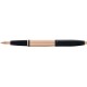 Перьевая ручка Cross Calais Brushed Rose Gold Plate and Black Lacquer, перо F