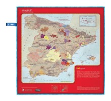 Салфетка из микрофибры для натирки стекла Soiree Home Spain Wine Map