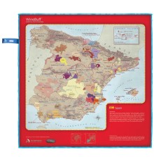 Салфетка из микрофибры для натирки стекла Soiree Home Spain Wine Map