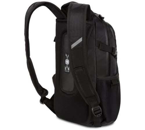 Рюкзак SWISSGEAR, чёрный, полиэстер 1680D, 24 х 15,5 х 46 см, 15,5 л