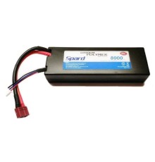 Аккумулятор Li-Po Spard 8000mAh, 7,4V, 25C, T‐plug для Remo Hobby и Himoto 1/10, 1/8