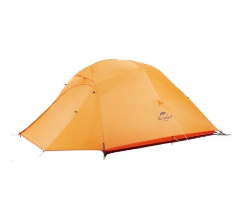 Палатка Naturehike Cloud Up 3 210T NH18T030-T трехместная сверхлегкая с ковриком, оранжевая, 6927595730638