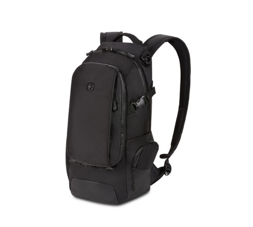 Рюкзак SWISSGEAR, чёрный, полиэстер 1680D, 24 х 15,5 х 46 см, 15,5 л