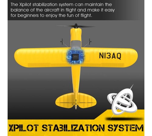 Радиоуправляемый самолет Volantex RC Sport Cub 400мм (желтый) 2.4G 3ch LiPo RTF with Gyro