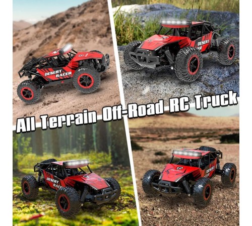 Радиоуправляемый внедорожник Volantex RC Desert King красный 4WD 2.4G 1/16 RTR