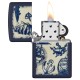 Зажигалка ZIPPO Nautical Design с покрытием Navy Matte, латунь/сталь, синяя, матовая, 38x13x57 мм
