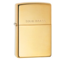 Зажигалка ZIPPO Classic с покрытием High Polish Brass, латунь/сталь, золотистая, 38x13x57 мм