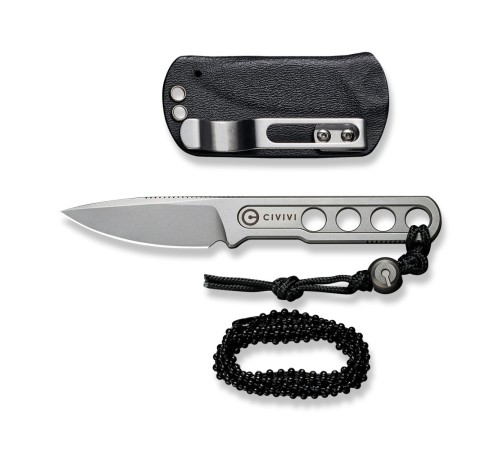 Нож CIVIVI Fixed Blade Circulus 10Cr15CoMoV Steel Stonewashed Ostap Hel Design