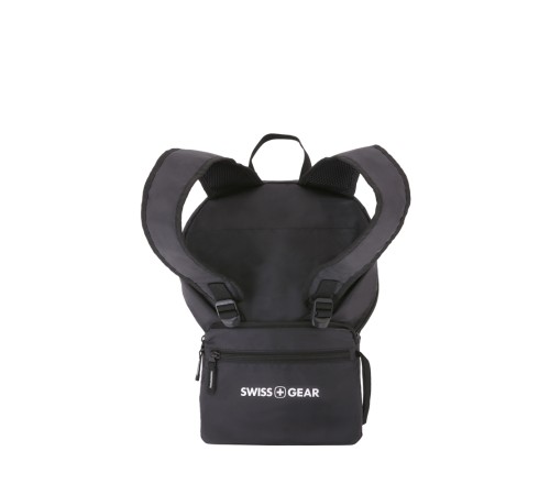 Рюкзак SWISSGEAR складной, черный, полиэстер, 33,5 х 15,5 x 40 см, 21 л
